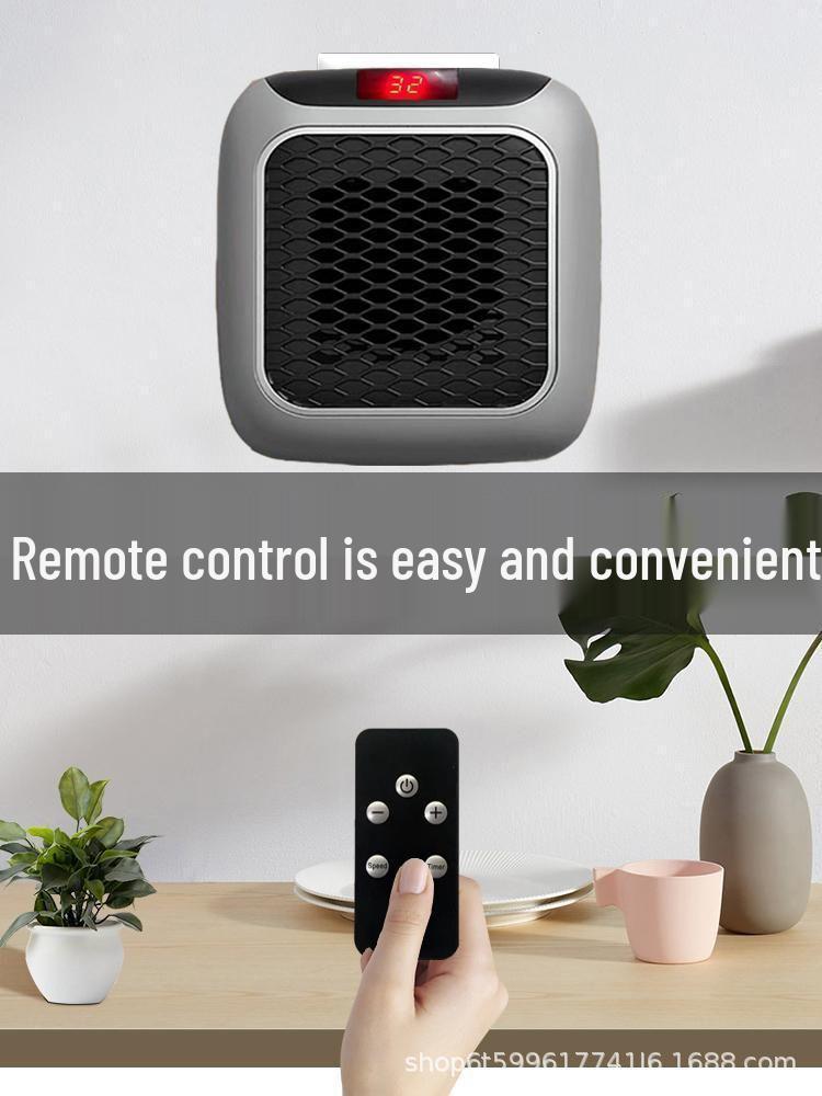 Compact Wall-Mounted Ceramic Electric Heater for Dorms & Homes
