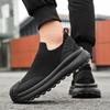 Sommer Neue Street Sport Stil Mesh Atmungsaktiv Einfarbig Schwarz Sneakers Für Herren Tägliche Kleidung Slipper Loafer Outdoor Freizeitschuhe