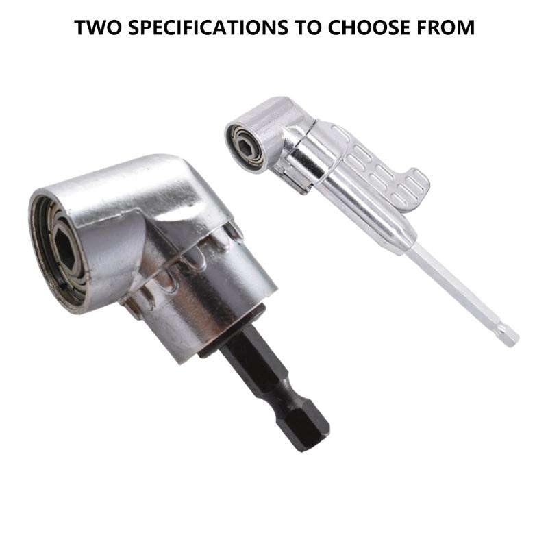 105 Degree Right Angle Driver Drilling and Driving Power Screwdriver Drill Attachment Adapter 1/4inch Hex Quick Changes