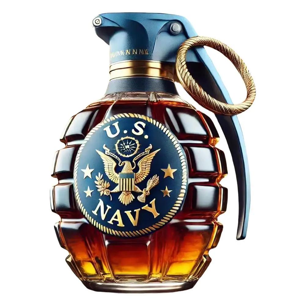 Military Hand Whiskey Bottle Engraved Hand Shape Whiskey Glass For Bar Office Home Decor Wine Cocktail Bottle Statue Decoration