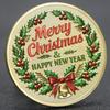 Christmas Sleigh Colored Commemorative Coins, Santa Claus Commemorative Medals, Christmas Eve, Fun Lucky Coins, Christmas Gift, Stocking Stuffers