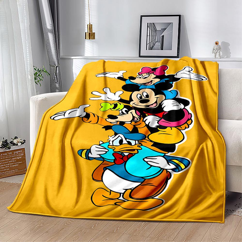 Classic Disney Characters Flannel Blanket-Soft and Suitable for Sofas,Beds,Offices,Travel,All Seasons,Great Gift for Holidays and Birthdays.