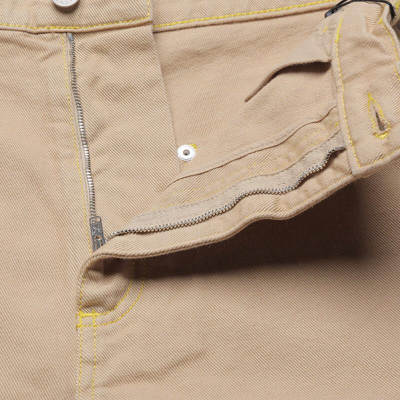 Kenzo Men's Small Tiger Head Appliqué Cotton Casual Shorts