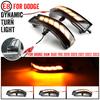 2Pcs Dynamic LED Turn Signal Side Mirror Light Indicator Blinker For Dodge Ram 1500 TRX