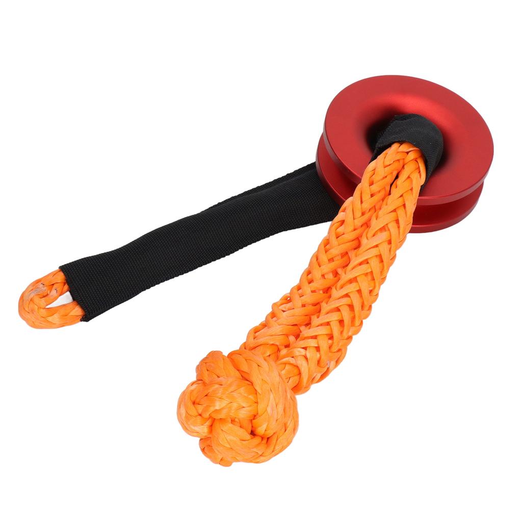 Recovery Winch Rope Set Aluminum Alloy Nylon Rope Soft Shackle Recovery Kit for Vehicle