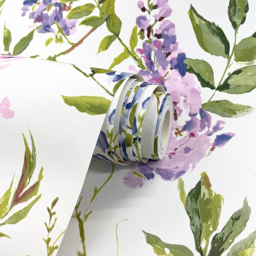 World of Wallpaper Wisteria Bakgrunn