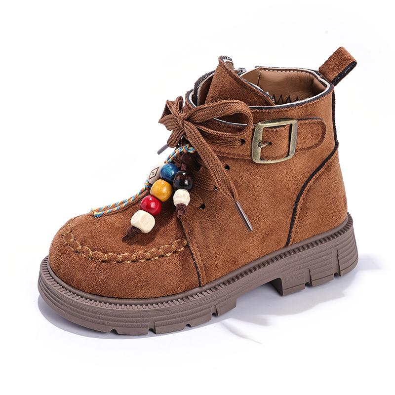 

Children s Boy s Girl s Western Style Winter Breathable Non-Slip Comfortable Low-Heel Flat-Heel Boots 36 жовтий
