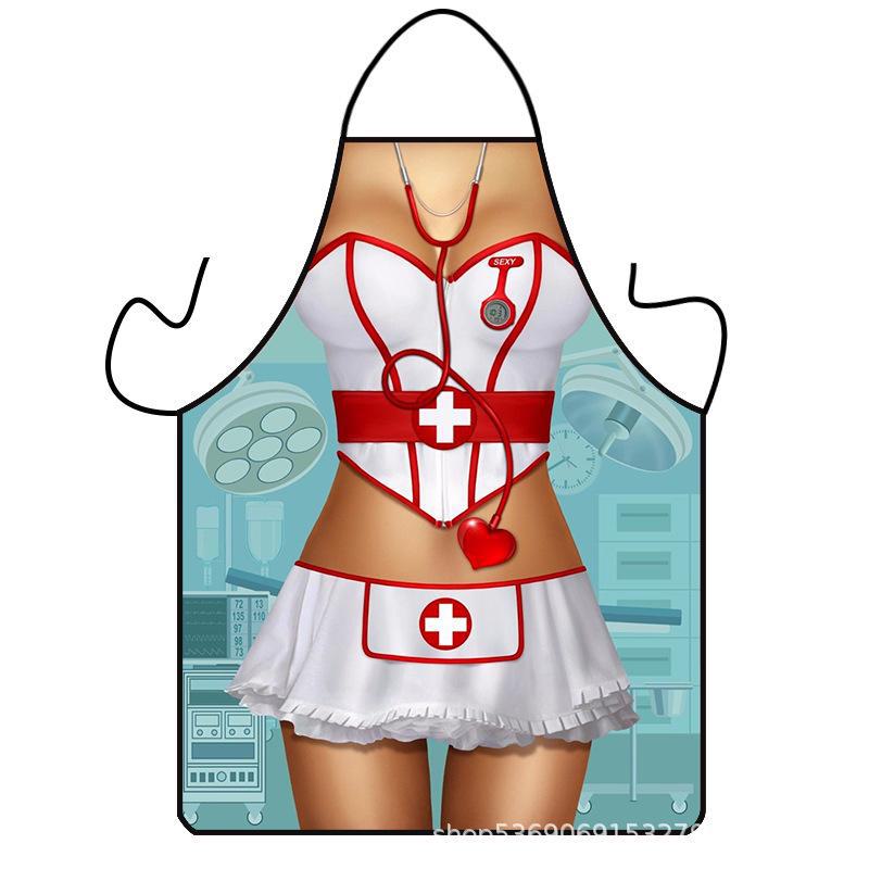 

Новинка, фартук Muscle Man - креативный забавный дизайн New female nurse