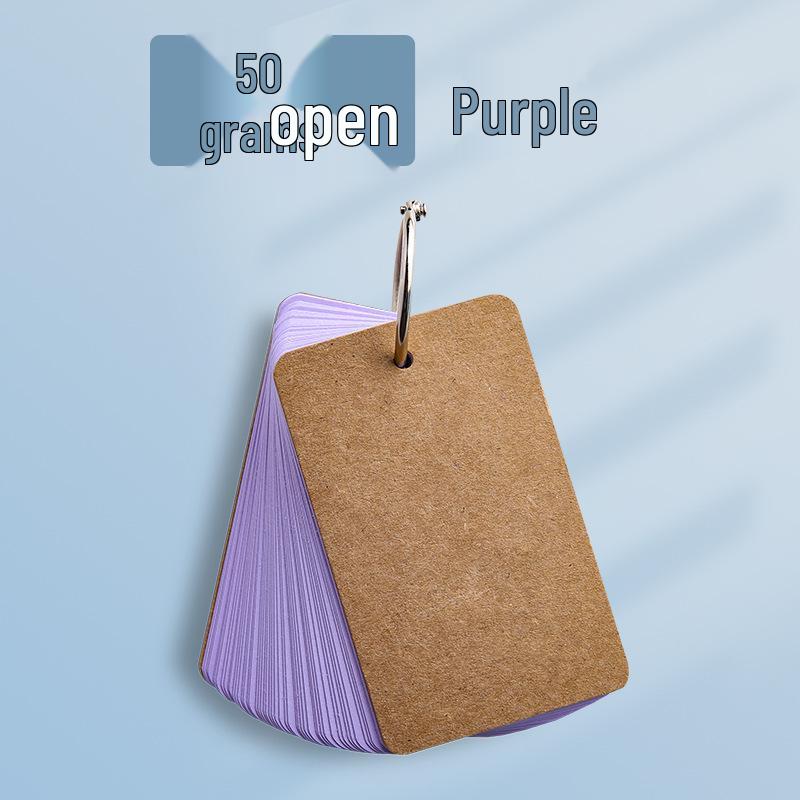 Taschengroße farbige englische Wort-Karteikarten: Ringgebunden und DIY