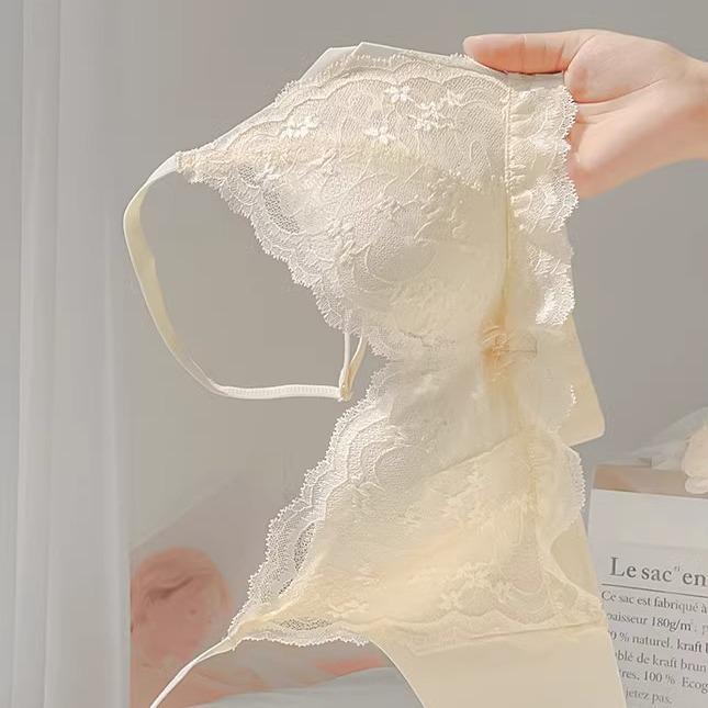 

Женский кружевной беспроводной бюстгальтер: Легкий, Поддерживающий, Дышащий и Сексуальный для Лета XL 38/85AB