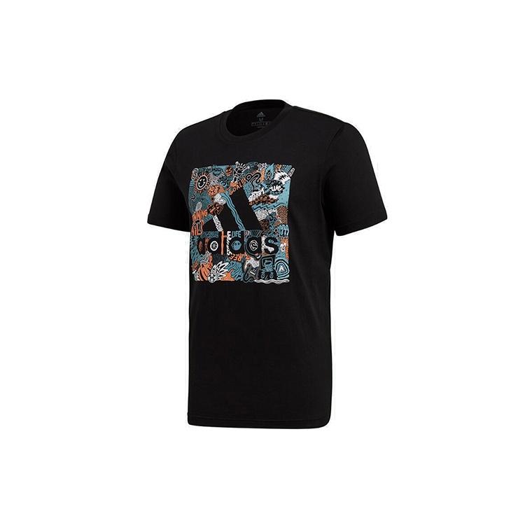 adidas Doodle BoS Sports Short Sleeve Black Men s FN1753 L