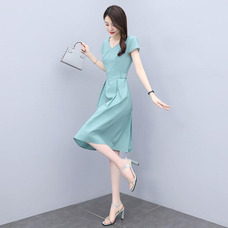 Women s French Style A-Line Midi Dress XL