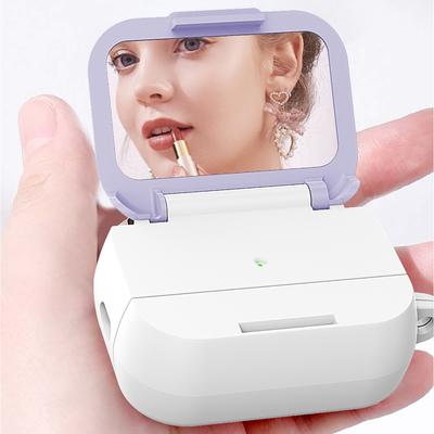 Multifunkční s zrcátkem na make-up pouzdro na sluchátka pro Apple Airpods 4 3 2 1 Pro 2 bezdrátová sluchátka pouzdro taška kryt