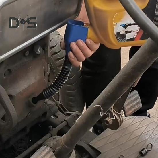 5-teilige Öltrichter, tragbar, leicht zu tragen, breite Öffnung, flexible Trichter, universell einziehbar, für Auto-Kraftstoff