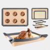 Leak Free Non-Stick Silicone Baking Mat Silicone Oven Liners With Button Reusable Food Safe Liners For Air Fryer Ovens Placemats