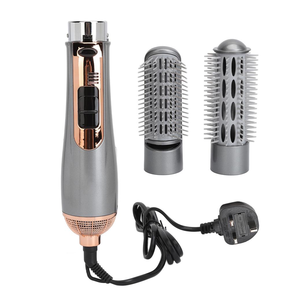 800W 2 In 1 Hair Dryer Brush Negative Ion Blow Dryer Brush with Interchangeable Styling Comb UK Plug 220‑240V