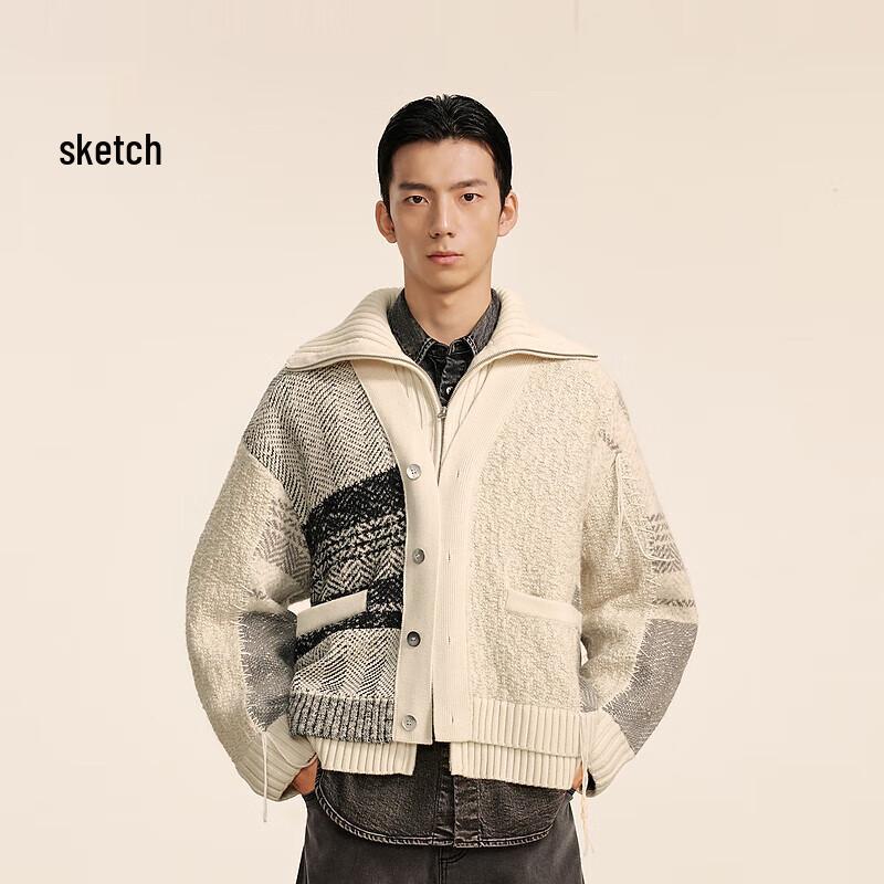 

CROQUIS Мужской кардиган H-силуэта с воротником поло L