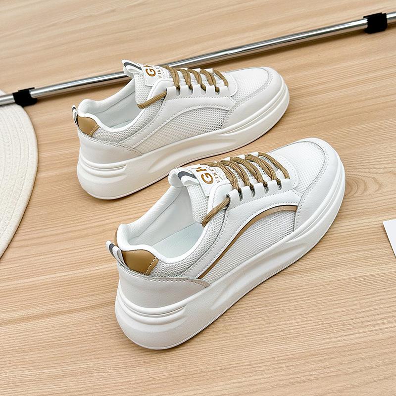 Summer New White Shoes Women's Fashionable Platform Shoes for Students Casual Sneakers