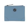 Swan Flower Half Wallet Sky Blue