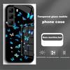 Handyhülle Für Infinix Hot 50 Pro Plus Hülle Harte PC Stoßfeste Abdeckung Gehärtetes Glas Hülle Hot 50 Pro+ Vollständige Schutzhülle Funda