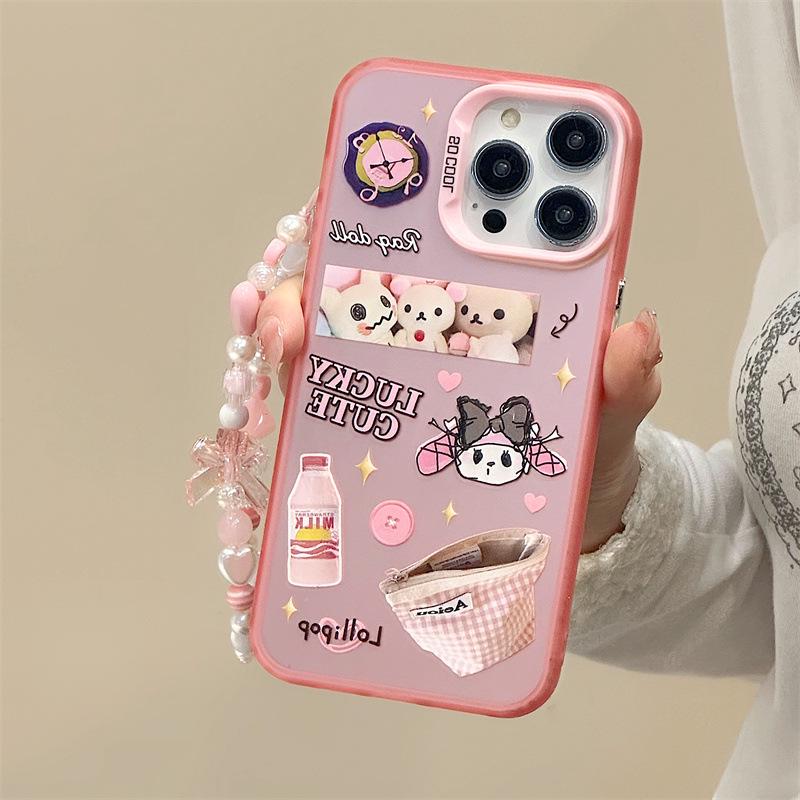 

Zhitai Frosted Laser Case for iPhone 14 Pro/Pro Max/15 Pro, Compatible with 12/13, Includes Bracelet iPhone 14 Pro Max