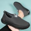New Men's Casual Mesh Flats Breathable Shoes Male Lightweight Round Toe Flat Shoes Comfortable Slip-On Walking Shoes