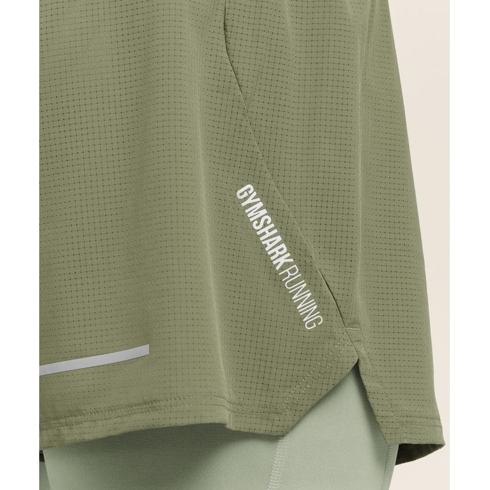 Gymshark Running 4 2in1 Shorts Grounded Green Haze Green A3b9p Eddb