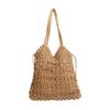 2025 Summer Weaving Hollow Out Shoulder Bags Large Capacity Beach Vacation Straw Bags For Ladies Travel Holiday Hansbags
