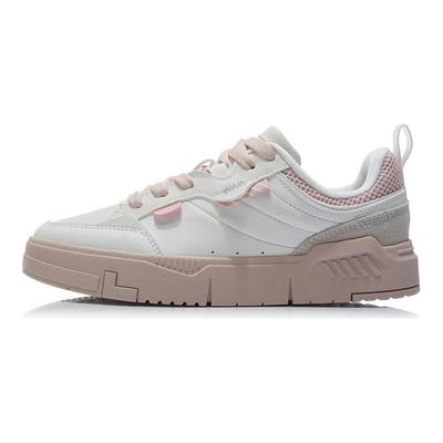 Li Ning ACE Slip Resistant Cushioning Abrasion Resistant Low Top Skateboard Shoes Women's Pink AGCR236-6