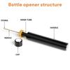 Portable Lipstick Shape Wine Opener, Air Pressure Corkscrew with Wine Stopper Needle Type Cork Ejector for Red White Wine Bottle