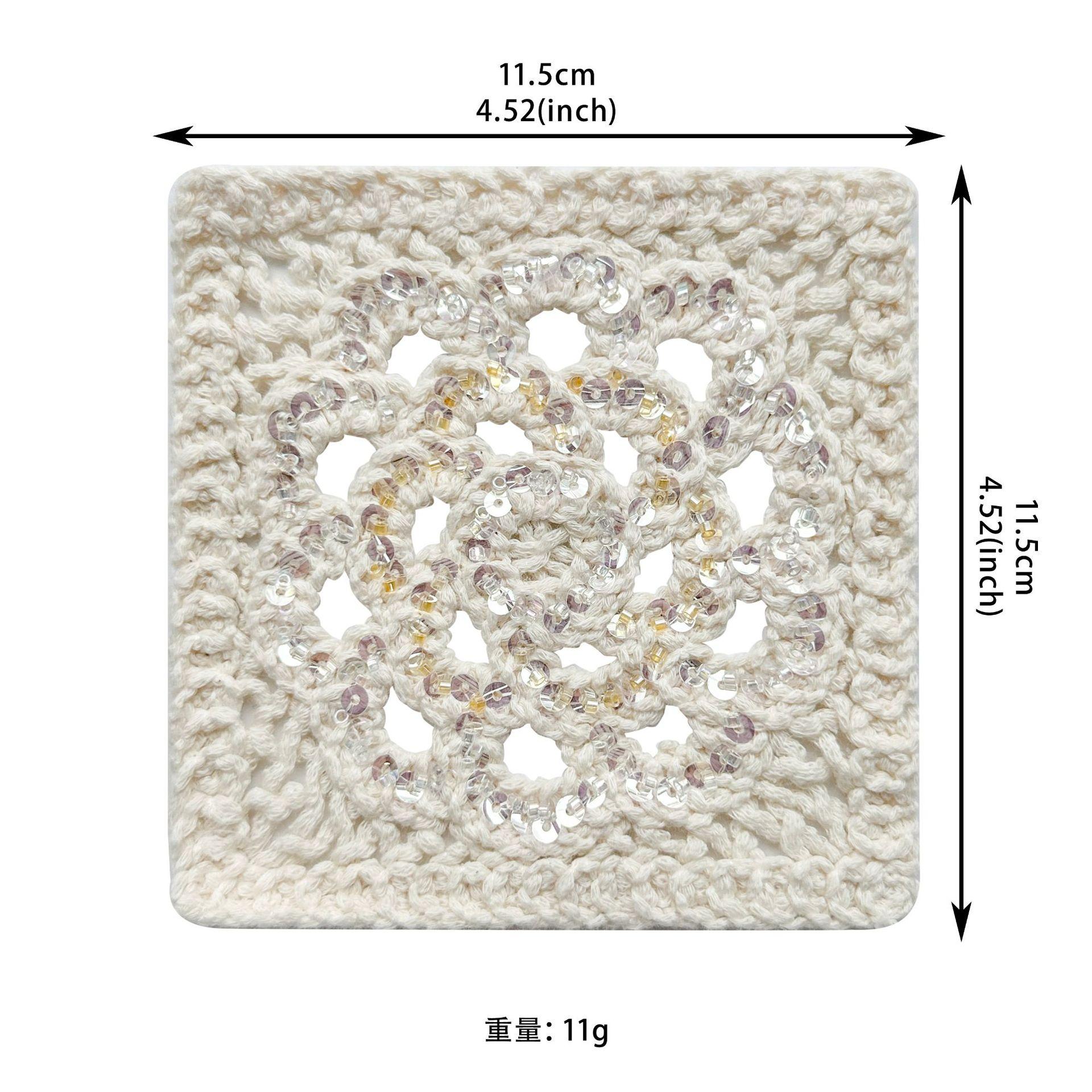 

Apricot Hollow Cotton Thread Woven Sequins Decorative Clothing Top T-Shirt Shirt Diy Jewelry Decorative Cloth Sticker Accessories HSR1026