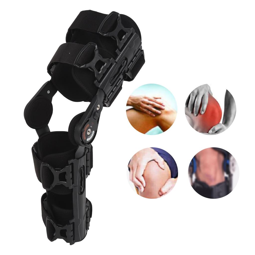 Adjustable Hinged Knee Brace Recovery Stabilization Leg Protector Hinged Knee Immobilizer for Orthopedic After Surgery