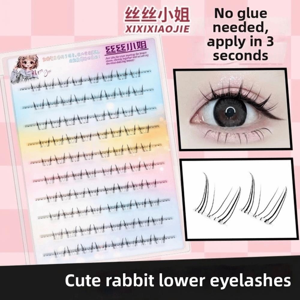Gentle DIY Lashes Extension Lower 6MM Fox-Style Fake Eyelashes Self Adhesive False Eyelashes  Party
