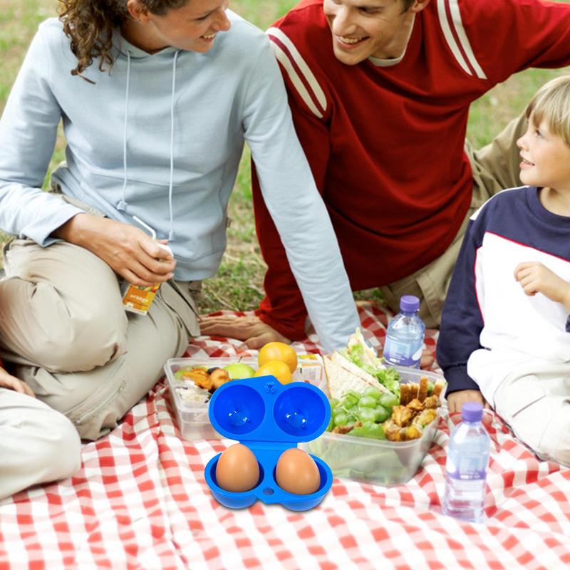 Camping Egg Container Reusable Camping Egg Box Reusable Grid Packaging Food Carrier Keeper For Refrigerator Easter Farm