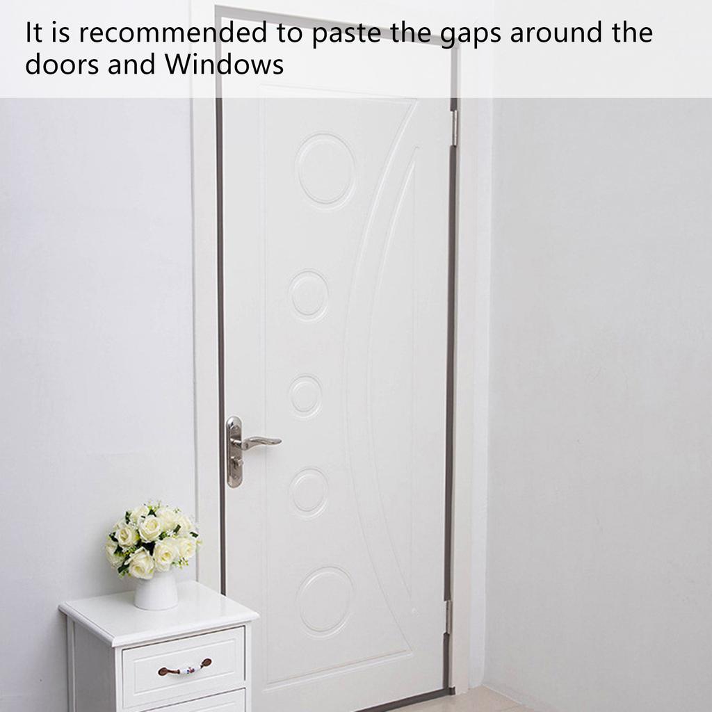 Clear 10M Silicone Door Bottom Seal Strip Tape Weatherproof Soundproof Stripping Tape 1 Roll for Gaps in House & Shower