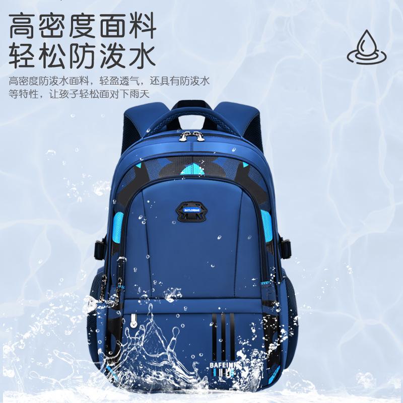 Waterproof Backpack Large Capacity Durable School Bag for Boys Grades 3-12 College Students Travel Lightweight