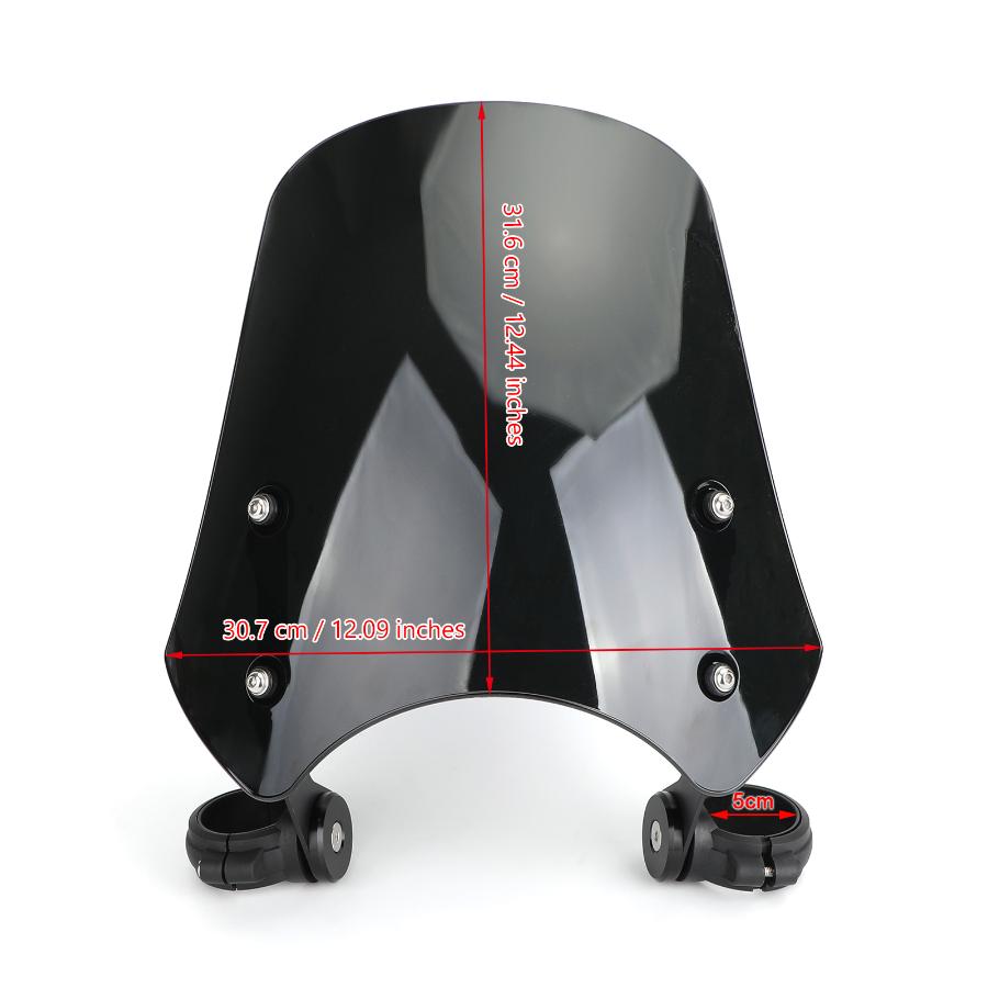 Čelní sklo motocyklu z ABS plastu pro Harley Dyna Softail
