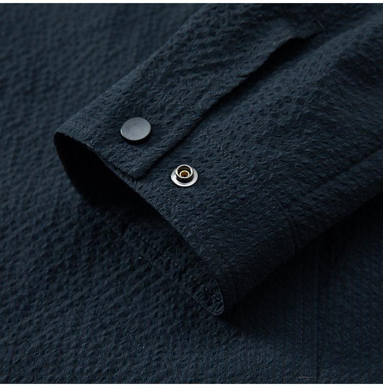 Men's Breathable Foam Yarn Loose Light Trendy Spring Relaxation Shirt Jacket