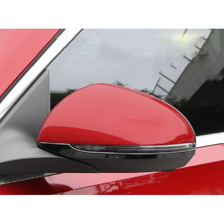 For Benz C-Class 2022-2024 Black Steel Rear View Mirror Strip Molding Trim 2PCS