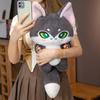 35cm Enthusiasm Wolf Plush Doll Gift Kawaii Emotion Wolf Stuffed Toys Plushies Doll Cute Wolf Toys For Girl Kawaii Room Decor