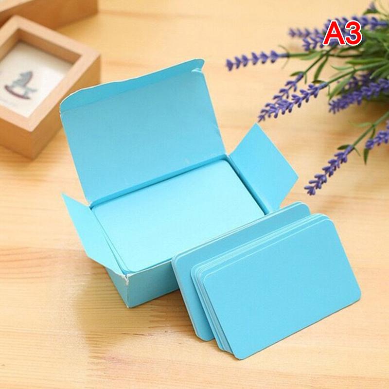 

100 шт./кор. крафт-бумага, цветная пустая визитная карточка, открытка с сообщением и благодарностью as the picture