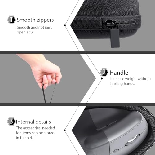 co2CREA Storage Case Compatible with Logitech Wireless Mouse LIFT M800GR (Graphite)