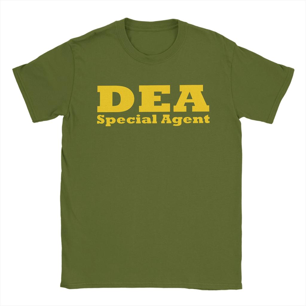 Agente Especial de la DEA Camiseta Playa Camisetas de Moda Hombre Algodón Cuello Redondo 4XL 5XL 6XL Camisetas Manga Corta Y2K Camiseta Retro