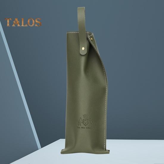 Wine Bag Elegant Stylish Champagne Wine Bottles Tote Carrier Fake Leather Wine Packaging Bag for Home