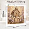 Pearl Painting 5D DIY Decorative Painting. Cute Birthday Gift. Handmade Art Painting. Pearl House Doves and Flowers