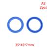 2Pcs PU Hydraulic Oil Seals with Single Lip Radial Shaft for Equipment Repair