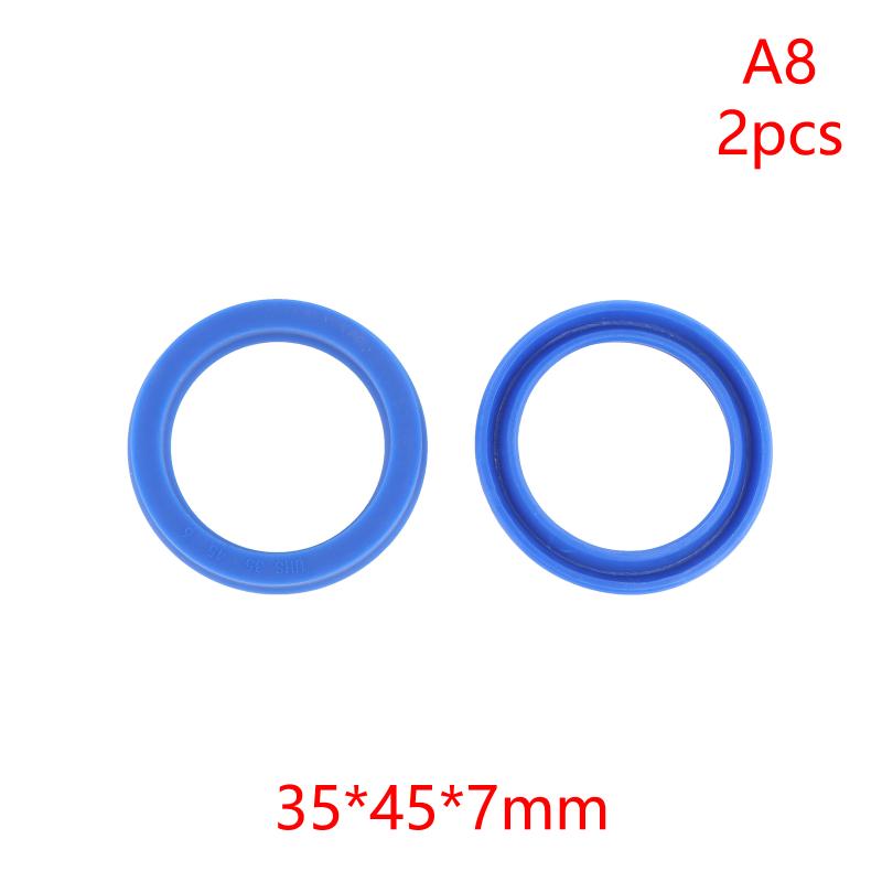 2Pcs PU Hydraulic Oil Seals with Single Lip Radial Shaft for Equipment Repair
