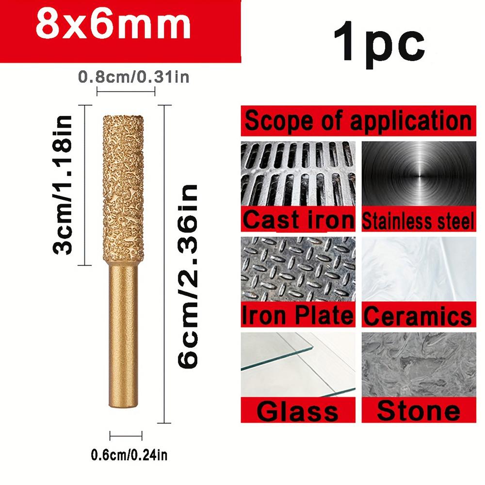 Cap de șlefuit cu diamant Ascuțire Slefuire manuală Burghiu electric Slefuire metale Lipire Tijă de șlefuire pentru plăci ceramice Piatră de oțel