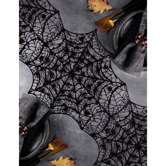 PVC Spiderweb Table Runner