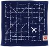 Marushin Hand JAL Japan Night 6205001900 Towel, Airlines, Flight, 25x25cm, 100% Cotton,
